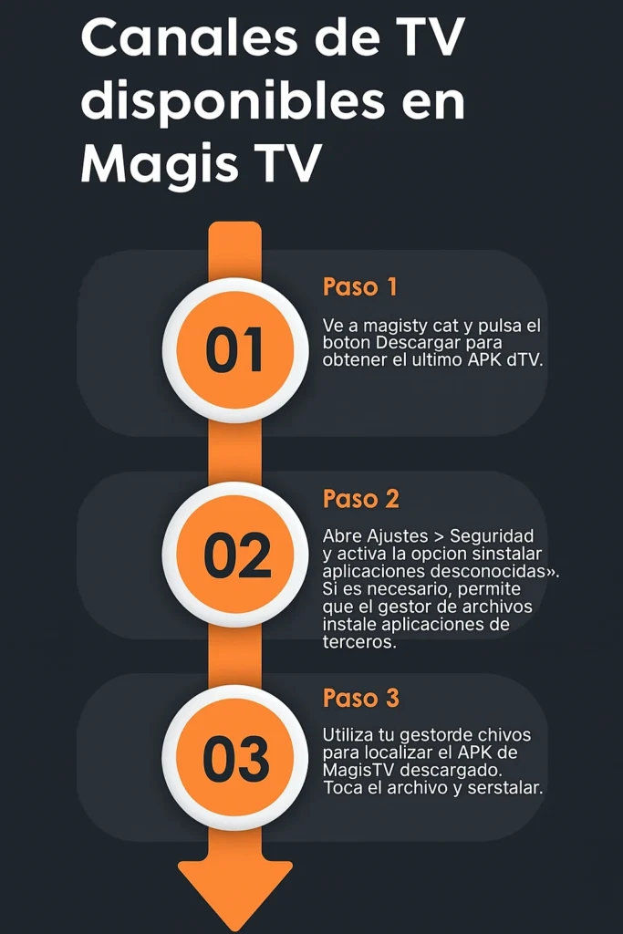 Descargar Magis TV APK 3 Canales de TV disponibles en Magis TV